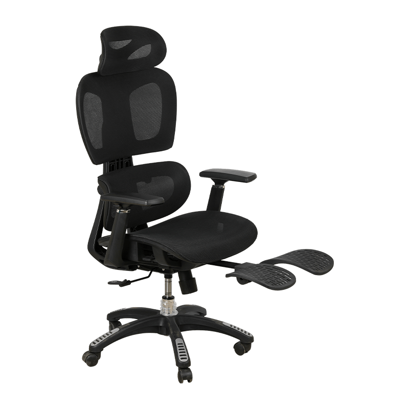 Ergonomic Lumbar Back Separation Student Mesh Chair With Legrest