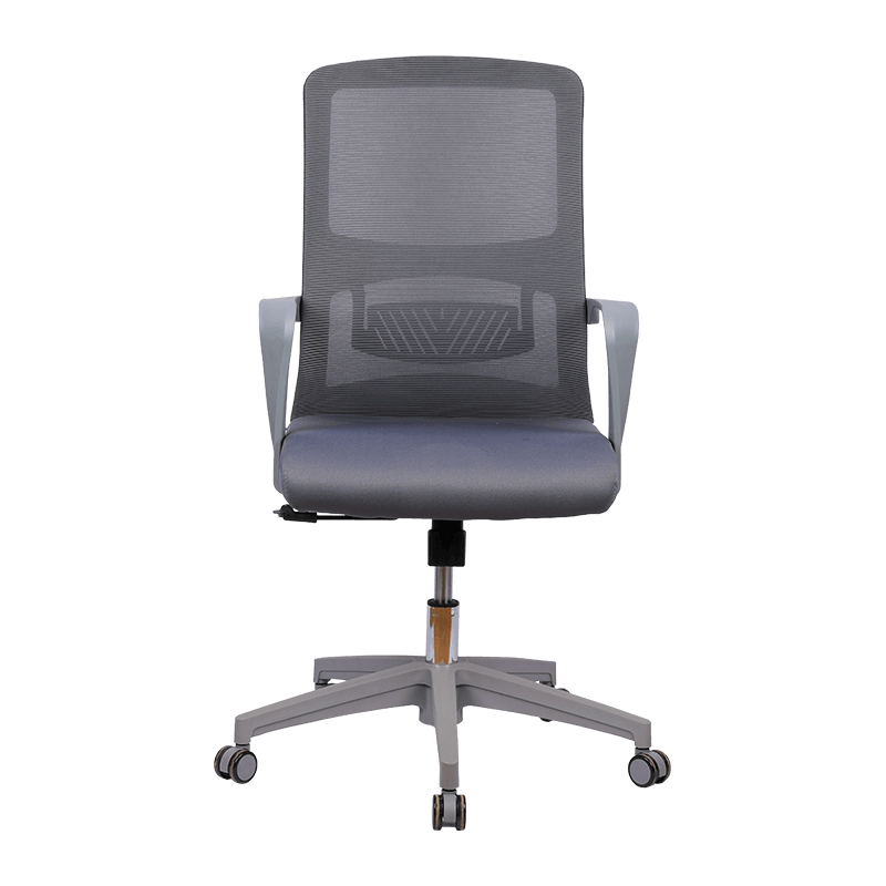 Gray Ergonomic Lumbar Support Computer Chair Lift Swivel Mesh Chair Staff Chair