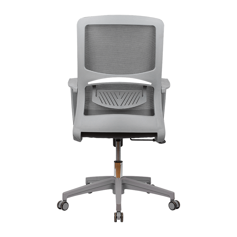 Gray Ergonomic Lumbar Support Computer Chair Lift Swivel Mesh Chair Staff Chair