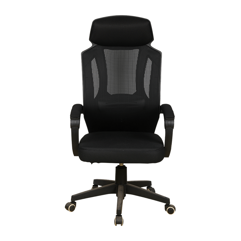 Black Modern Comfortable Sedentary Reclinable Lie Down Swivel Office Mesh Chair