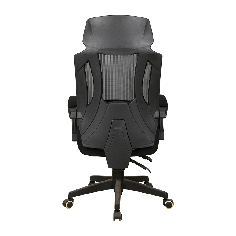 Black Modern Comfortable Sedentary Reclinable Lie Down Swivel Office Mesh Chair