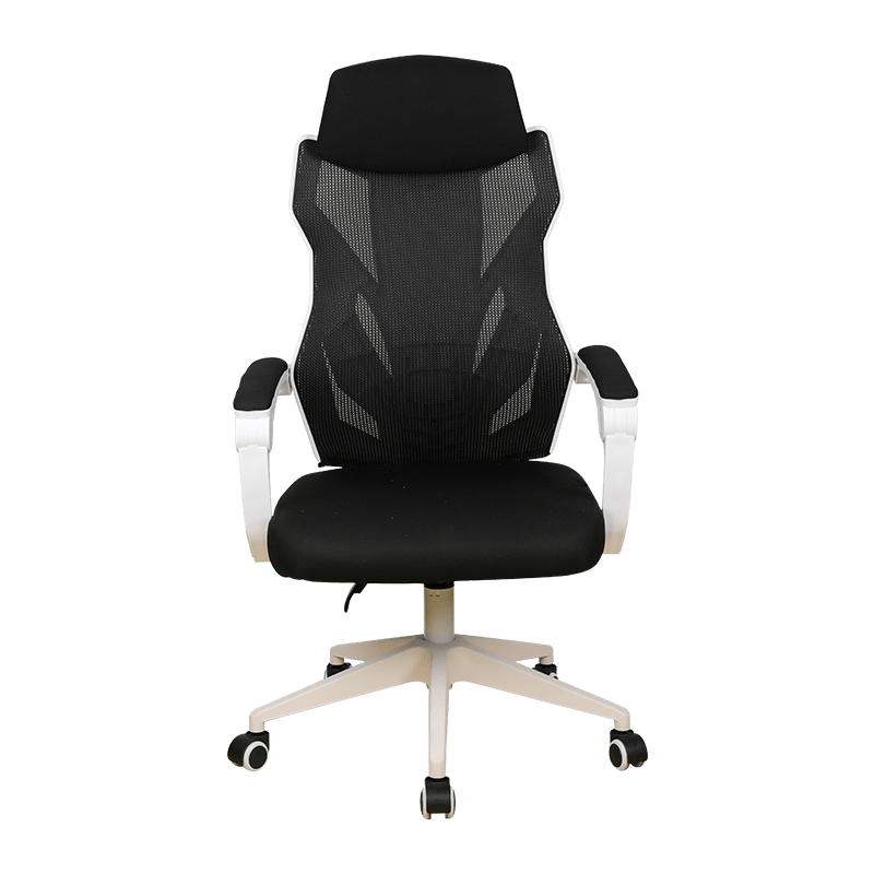 Reclinable Lie Down Linked 3D Armrest Mesh Chair For Gaming With White Border