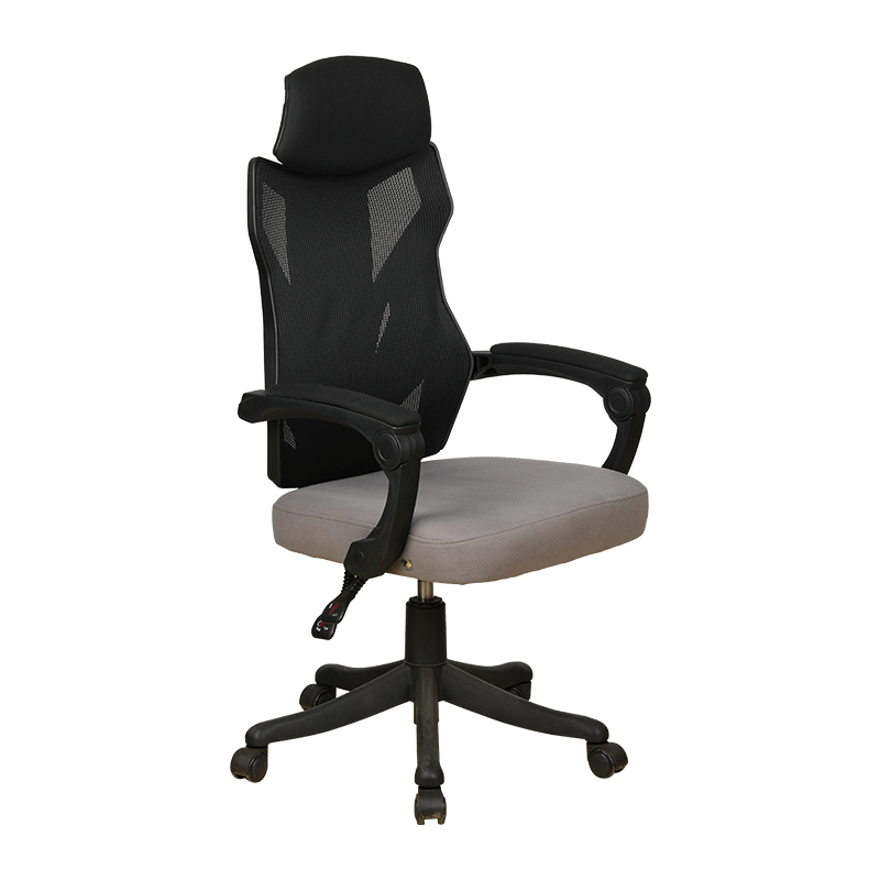 Ergonomic One-Piece Reclinable Lie Down Durable Computer Gaming Mesh Chair