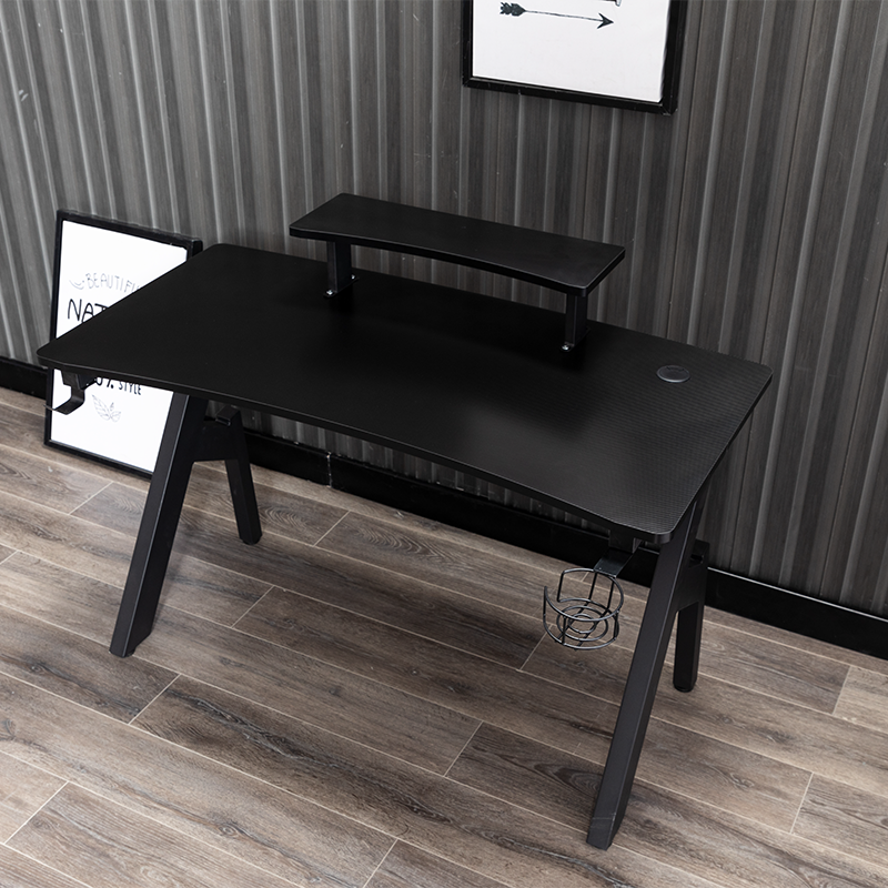 Ergonomic 2 Tier Gaming Table/Desk A-Frame Design Pc Table For Home Office