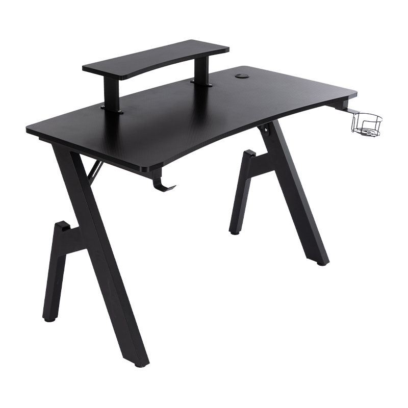 Ergonomic 2 Tier Gaming Table/Desk A-Frame Design Pc Table For Home Office